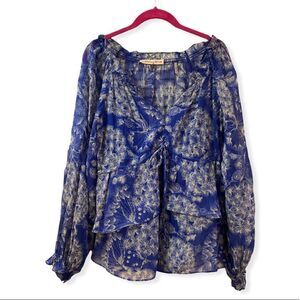 REBECCA TAYLOR Blue Blouse